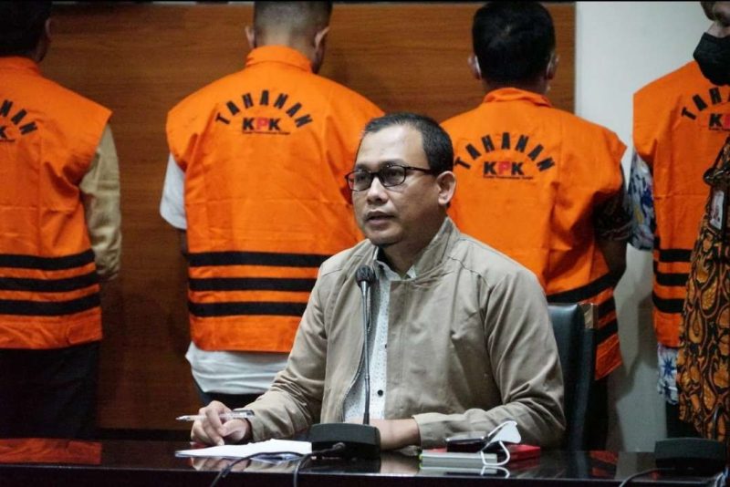 Plt Jubir KPK Ali Fikri dalam konferensi pers penetapan tersangka korupsi beberapa waktu lalu. (Foto: Humas KPK)