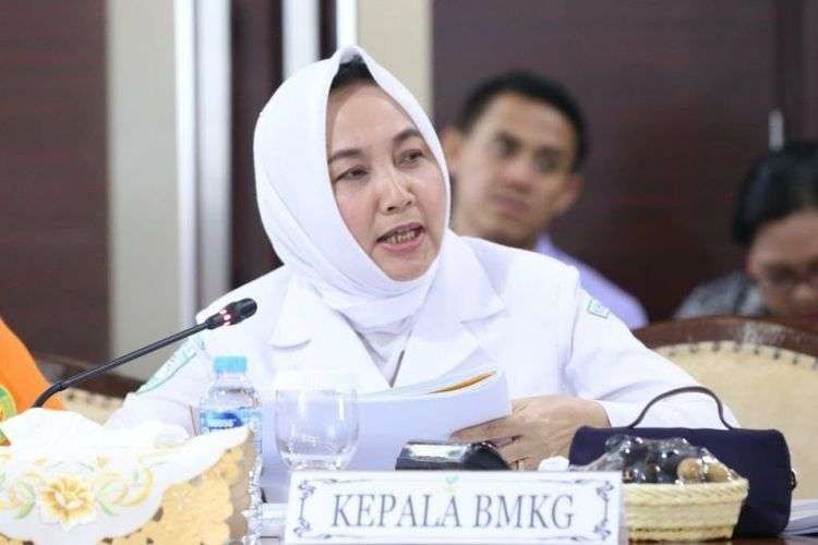 Kepala Badan Meteorologi, Klimatologi, dan Geofisika (BMKG) Dwikorita Karnawati