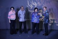 Penyerahan Adipura kategori diberikan langsung Menteri Lingkungan Hidup dan Kebersihan [LHK] ke pada Walikota Palembang, H Harnojoyo di Kementerian Lingkungan Hidup dan Kehutanan [KLHK] Jakarta, Selasa [28/2/2023].