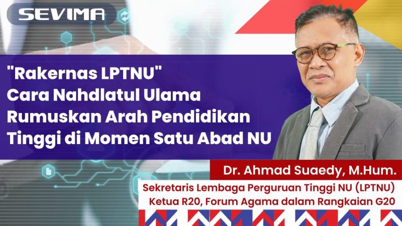 Sekretaris Lembaga Perguruan Tinggi NU, Dr Ahmad Suaedy, MHum 