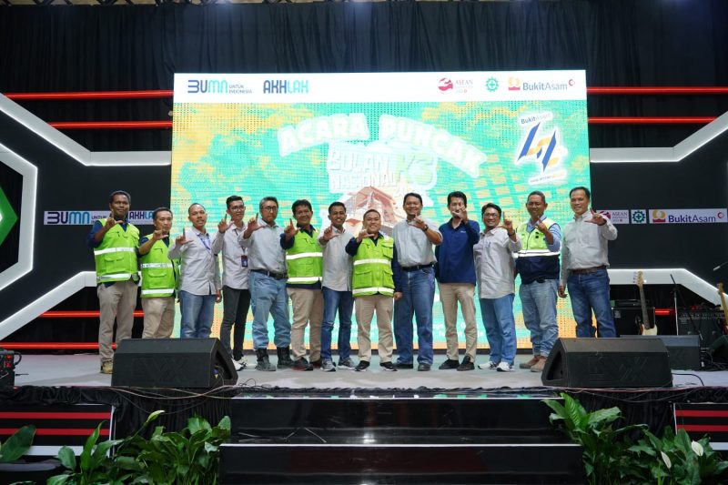 PT Bukit Asam Tbk (PTBA) menggelar acara puncak sekaligus penutup rangkaian kegiatan Bulan Keselamatan dan Kesehatan Kerja (K3) Nasional tahun 2023