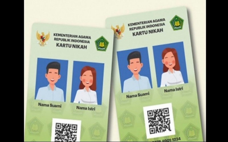Foto: Kartu Nikah Digital