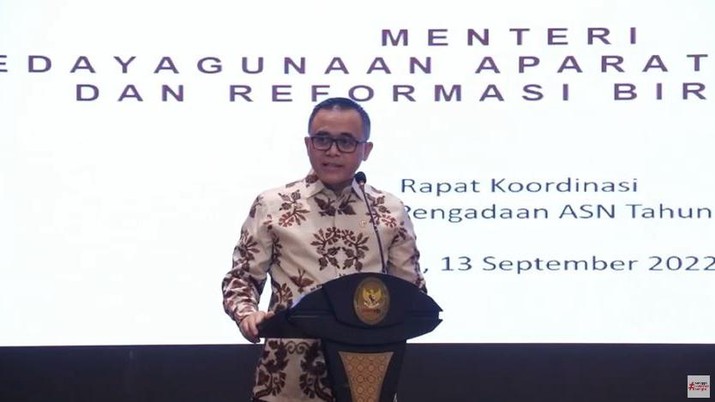 Menteri Pendayagunaan Aparatur Negara dan Reformasi Birokrasi (PANRB) Abdullah Azwar Anas