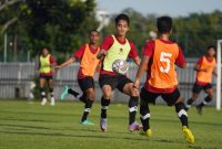 Tim U-22 Indonesia terus mengasah kemampuan pada seleksi pemusatan latihan (TC) di lapangan ABC Senayan, Jakarta
