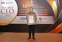 Direktur Utama KAI Didiek Hartantyo meraih penghargaan sebagai The Best CEO 2022