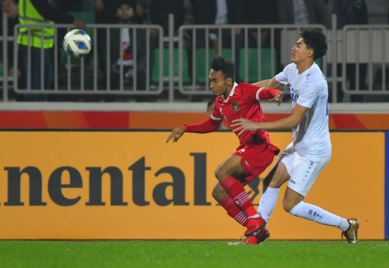 Tim U-22 Indonesia bermain imbang 0-0 melawan tuan rumah Uzbekistan pada laga terakhir grup A Piala AFC U-20 2023 di Stadion Istiqlol, Fergana, Selasa (7/3)
