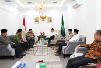 Suasana pertemuan Bawaslu dengan PB NU di Jakarta, Senin (28/2/2023)