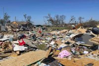 Dampak tornado dan badai petir di Mississippi, AS (sumber foto: AP)