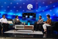 Direktur Jenderal Ketahanan, Perwilayahan, dan Akses Industri Internasional (Dirjen KPAII) Kemenperin Eko S.A Cahyanto di Forum Merdeka Barat 9 (FMB 9) di Jakarta, Senin (27/3).