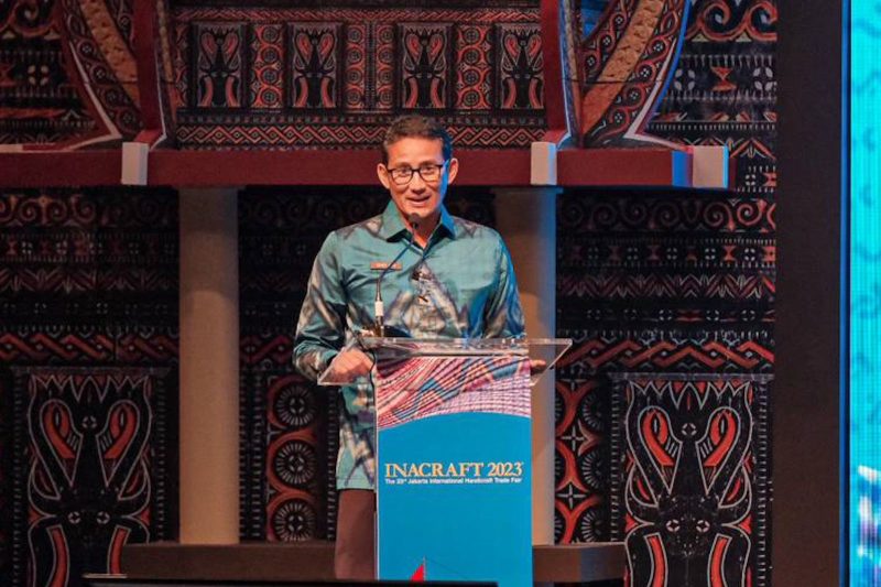 Menteri Pariwisata dan Ekonomi Kreatif/Kepala Badan Pariwisata dan Ekonomi Kreatif (Menparekraf/Kabaparekraf) Sandiaga Salahuddin Uno