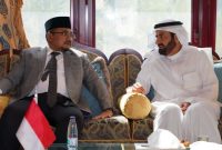 Menag Yaqut Cholil Qoumas bertemu dengan Menteri Haji dan Umrah Arab Saudi Tawfiq F Al Rabiah