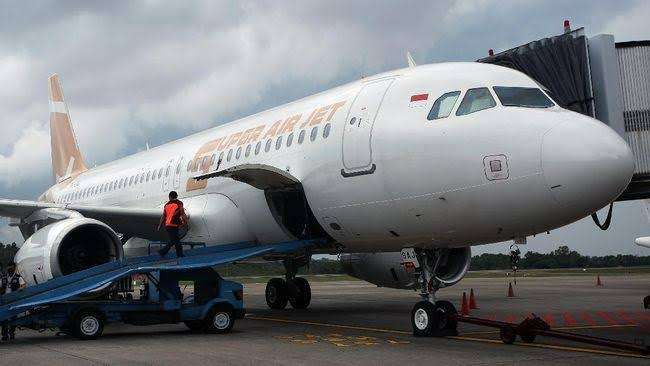 Ilustrasi pesawat Super Air Jet rute Denpasar menuju Jakarta dengan kode penerbangan IU-737 yang mengalami gangguan teknis, Selasa (21/3/2023). (Foto: Kemenhub)