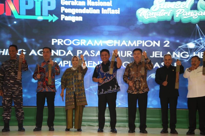 Soft launching Gerakan Nasional Pengendalian Inflasi Pangan (GNPIP) di Provinsi Sumsel, Jumat (24/2/2023) pagi di Hotel Arista Palembang