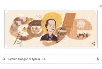 Tangkapan Layar Google Doodle Raden Ayu Lasminingrat