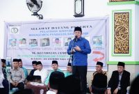 Gubernur  Sumsel H Herman Deru membuka pelatihan Khotib/Da’i serta  Managemen Pengelolaan Masjid, Kamis (23/2/2023)