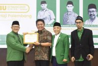 Gubernur Sumsel H Herman Deru Dapat Penghargaan Tokoh Terbaik dari DPP PUI