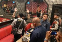 Direktorat Samapta [Ditsamapta] Polda Sumsel menggelar kekuatan personel Satgas Operasi Pekat 1 Musi 2023 untuk Cipta Kondisi [Cipkon] Ramadhan 1444 Hijriah, Kamis 23 Maret 2023, malam. 