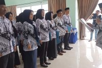Suasana Pelantikan PAW PGRI Cabang untuk 7 Kecamatan Kota Palembang