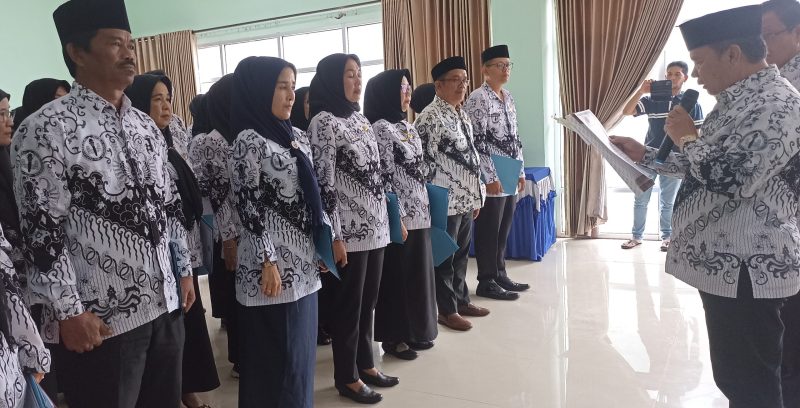 Suasana Pelantikan PAW PGRI Cabang untuk 7 Kecamatan Kota Palembang