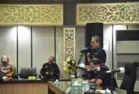 Sumsel Ir. S.A Supriono membuka secara resmi Rapat Koordinasi Persiapan Akhir Masa Jabatan Kepala Daerah dan Wakil Kepala Daerah Tahun 2023 dan Tahun 2024 di Auditorium Bina Praja, Kamis (23/2) pagi