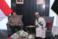 Habib Naufal Syahab (Ustad Amak) bersama Kapolda Sumsel, Irjen Pol A Rachmad Wibowo SIK