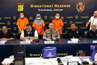 Konpres di Polda Metro Jaya terkait kasus penelantaran jemaah umrah PT NSWM