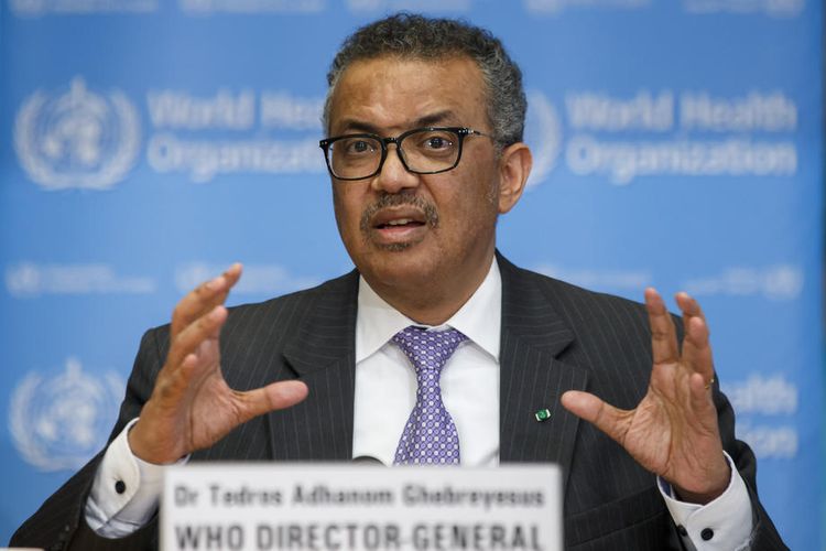 Direktur Jenderal Organisasi Kesehatan Dunia (WHO) Tedros Ghebreyesus 