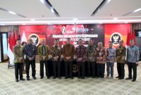 Kepala BNPT RI Komjen Pol ProfDr H Rycko Amelza Dahniel MSi saat Penandatanganan Nota Kesepahaman bersama BKKBN dan Perjanjian Kerja Sama dengan PT Pelindo