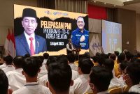 Kepala BP2MI Benny Ramdhani saat mengisi sebuah acara di El Royale Hotel Kelapa Gading, Jakarta Utara, Senin (10/4/2023)