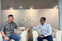 Pertemuan antara Ketua NOC Indonesia Raja Sapta Oktohari dan Wakil Menteri BUMN Pahala Nugraha Mansury di Kantor NOC Indonesia di Senayan, Jakarta. (foto:noc/indonesia)