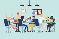 Ilustrasi suasana bekerja