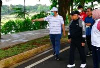 Wapres RI KH Ma'ruf Amin meninjau kunjungan wisatawan TMII yang kini memiliki wajah baru pascarevitalisasi, Jumat (28/04/2023) pagi