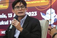 Anggota KPU August Mellaz di Jakarta (sumber foto twitter @KPU_ID)