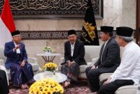 Wapres RI H Ma'ruf Amin beserta Ibu Hj. Wury Ma’ruf Amin melaksanakan Salat Idulfitri di Masjid Istiqlal