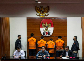 Konferensi Pers KPK terkait OTT Ditjen Perkeretaapian di Semarang dan Jakarta, Selasa (18/4/2023)