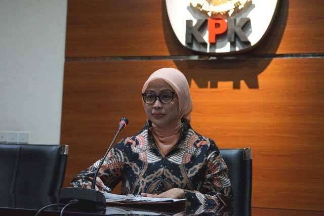 Plt Juru Bicara KPK bidang Pencegahan Ipi Maryati Kuding saat memberikan keterangan pers beberapa waktu lalu di Gedung Merah Putih KPK. (Foto: Humas KPK)