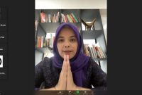 Anggota Bawaslu Lolly Suhenty memberikan arahan dalam Rakor Pengawasan Penetapan DPS LN Bersama Panwaslu LN secara dalam jaringan (daring), Jumat (14/4/2023).