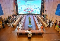 Menhub RI Budi Karya Sumadi membuka secara resmi Pos Koordinasi (Posko) Angkutan Lebaran 2023