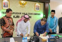 Penandatanganan kerja sama layanan katering jemaah haji di KUH, Jeddah