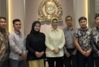Ketua DPRD Hj Anita Noeringhati SH MH Kamis 30 Maret 2023 menerima kunjungan silaturahmi dari Yayasan Bantuan Hukum Sumatera Selatan Berkeadilan  [YBHB Sumsel] DPC Kota Palembang. 