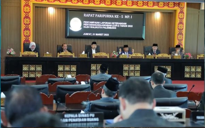 Rapat Paripurna DPRD Kota Palembang ke-5 masa persidangan I