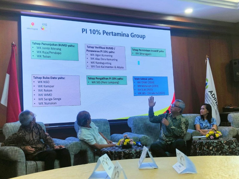 FGD yang digelar Asosiasi Daerah Penghasil Migas dan Energi Baru Terbarukan, di Jakarta, Kamis 6 April 2023.