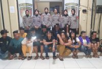 Belasan orang terjaring dalam Patroli Sahur On The Road [SOTR] Ditsamapta﻿ Polda Sumsel, tiga di antaranya positif mengkonsumsi narkoba, Minggu dinihari, 9 April 2023.
