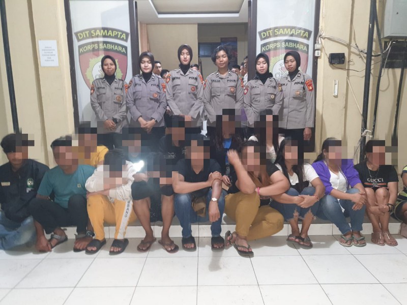 Belasan orang terjaring dalam Patroli Sahur On The Road [SOTR] Ditsamapta﻿ Polda Sumsel, tiga di antaranya positif mengkonsumsi narkoba, Minggu dinihari, 9 April 2023.