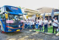 PT Pupuk Sriwijaya [Pusri] Palembang yang merupakan anak perusahaan PT Pupuk Indonesia (Persero) melepas keberangkatan 230 peserta yang mengikuti Program Mudik Bersama BUMN 2023.