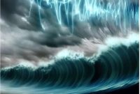 lustrasi Tsunami (Foto: scitechdaily.com)