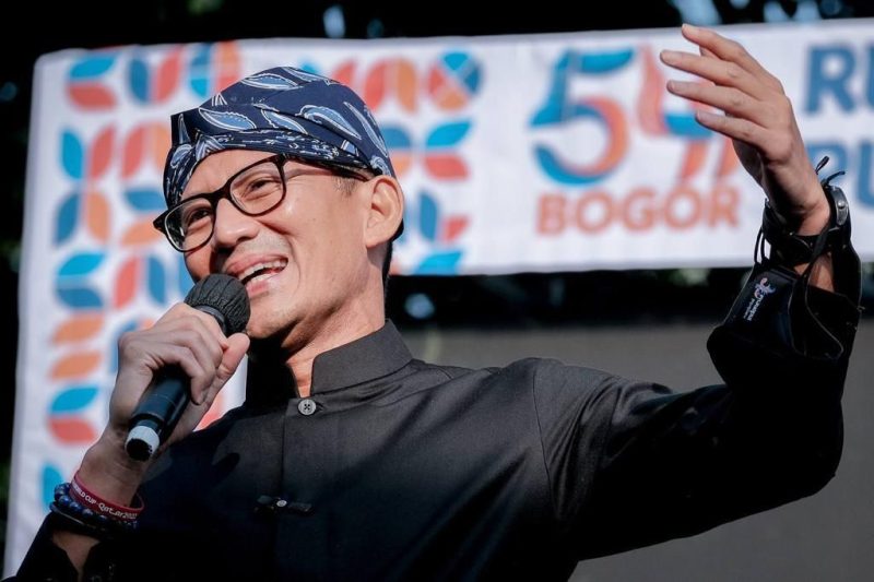 Menteri Pariwisata dan Ekonomi Kreatif/Kepala Badan Pariwisata dan Ekonomi Kreatif (Menparekraf/Kabaparekraf) Sandiaga Salahuddin Uno