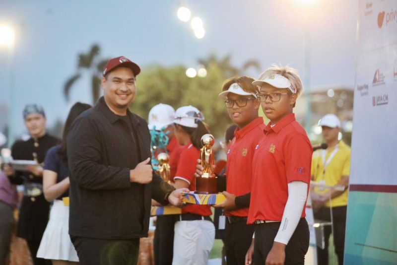 Menpora RI Dito Ariotedjo, secara resmi menutup Kejuaraan Dunia Golf Junior 2023
