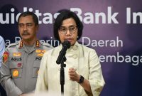 Menkeu dalam acara Serah Terima Aset Eks Bantuan Likuiditas Bank Indonesia di Aula Mezzanine, Kementerian Keuangan, Jakarta pada Selasa (06/06)