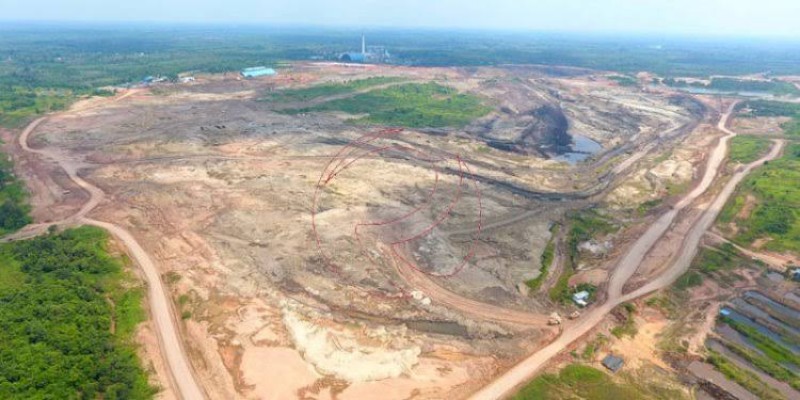 Areal Tambang milik PT Musi Prima Coal, Muara Enim